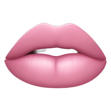 Light pink lipstick sticker