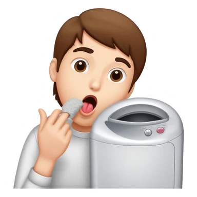 Licking Lint from a Dryer sticker