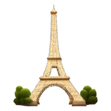Sparkling Eiffel tower sticker