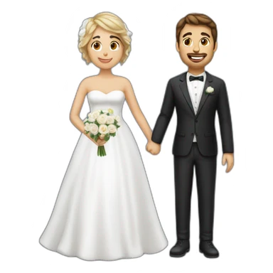 Italian women and white get getting married sticker