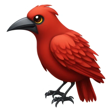 deadly red bird sticker