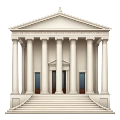 museum building with columns sticker