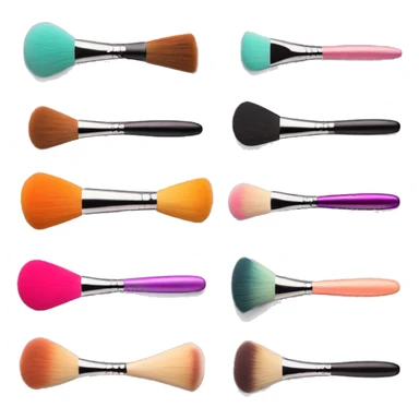 makeup brushes and palettes sticker
