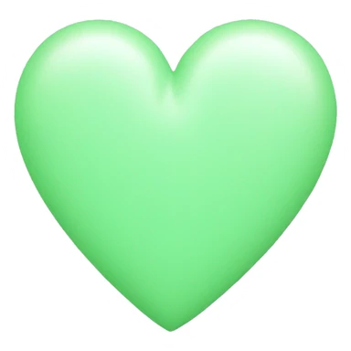 Pastel green heart  sticker
