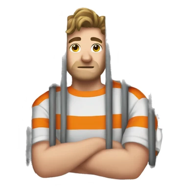 mr beast logo in jail sticker