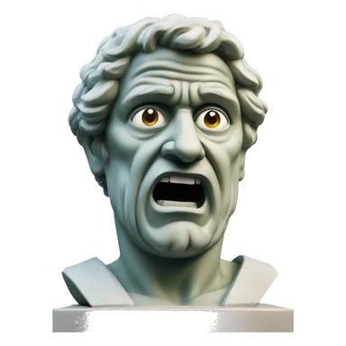 Angry italien statue sticker