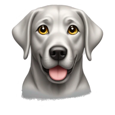 Silver lab dog  sticker