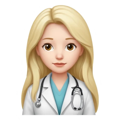  female long haired hotel doctor sticker