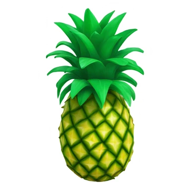 Green pineapple heart sticker