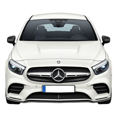 Mercedes a35 amg White black  sticker
