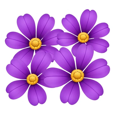Purple flowers sticker