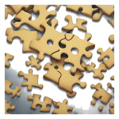 Disconnected puzzle pieces sticker
