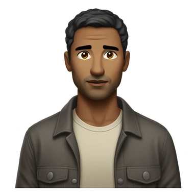 realistic portrait of a man sticker