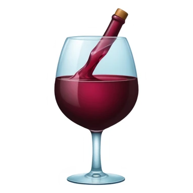 Coração cor bordo, vinho sticker