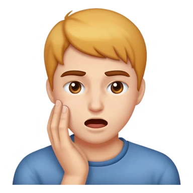 😮 бьет себя по щеке sticker