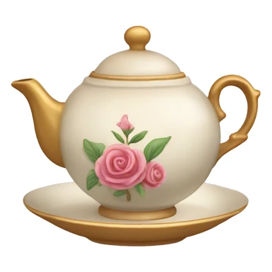 Bridgerton Inspired Emoji : Tea Set – A delicate teacup or teapot, for the countless tea scenes and gossip sessions. sticker