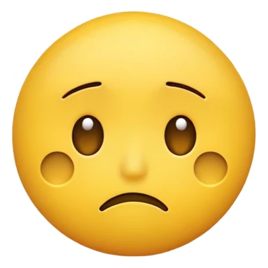 Depressed emoji sticker