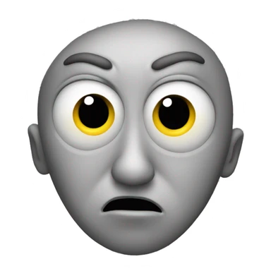 yellow face with eye twitching sticker