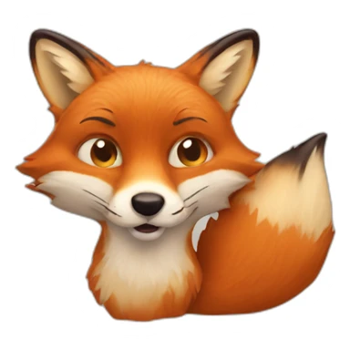Fox distorted sticker