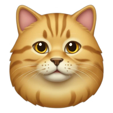 Fat golden Gila cat sticker