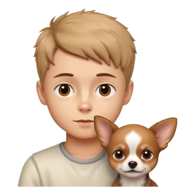 Boy with chiwawa sticker