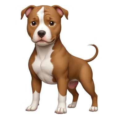 pitbull dog emoji sticker