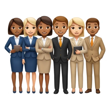 small business owners, men and woman sticker