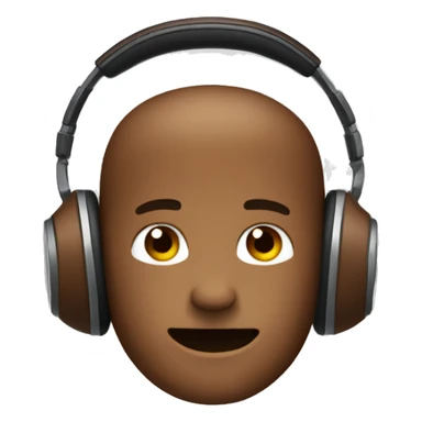 Brown Marshall headphones  sticker
