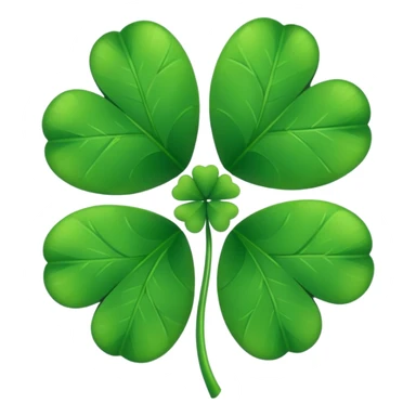 Trebol de 5 hojas emoji sticker