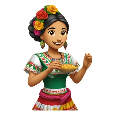 Mexican girl life style sticker