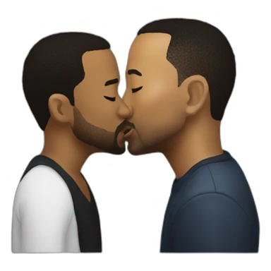 john legend kissing kanye west sticker