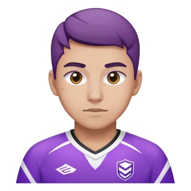 Phoenix avec maillot esport violet blanc  sticker