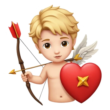 Cupid with arrow  sticker