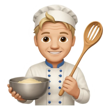gordon ramsay chef holding whisk and bowl sticker