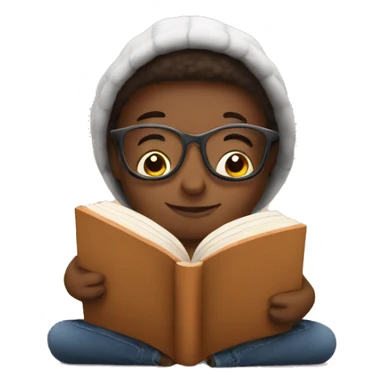 Cozy with a book sticker