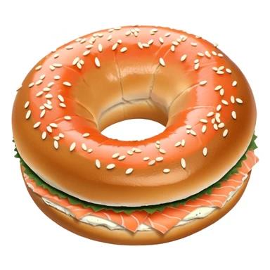 Salmon bagel  sticker