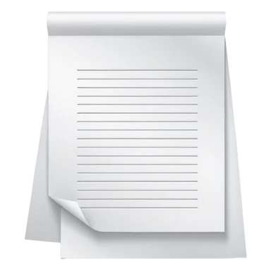 Sheet of paper with text sticker