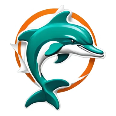 Miami Dolphins Logo sticker