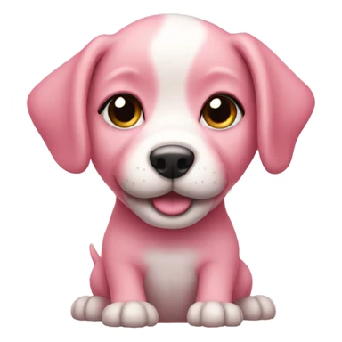 pink puppy sticker
