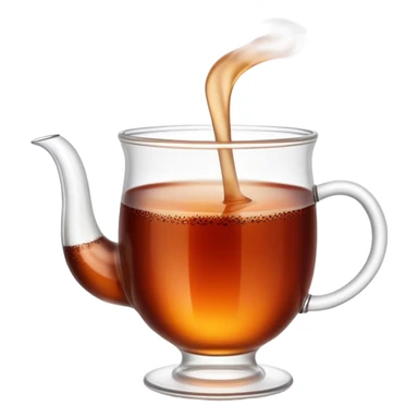 Cinematic Realistic Turkish Tea Pop Culture Emoji, featuring an inviting portrayal of a steaming glass of Turkish tea rendered with rich textures and warm, convivial lighting. sticker