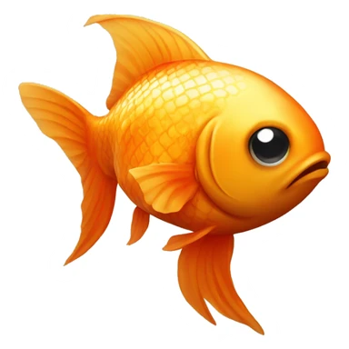 Goldfish wearing Viking horns sticker