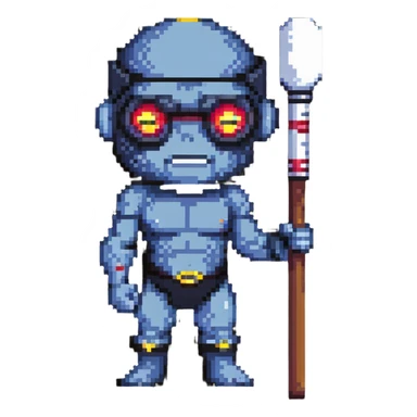 Cyclops with club sticker