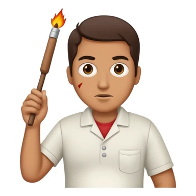 ben quadrinaros holding a stick of dynamite in one hand and a pregnancy test in the other. sticker