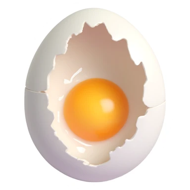 cracked egg sticker