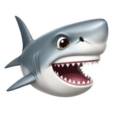 funny shark sticker