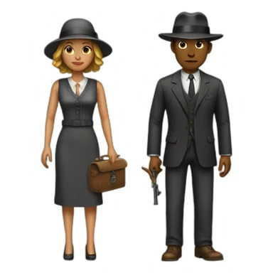 bonnie and clyde sticker