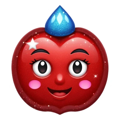 Glitter Raio vermelho sticker