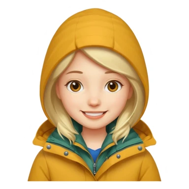 girl in parka sticker