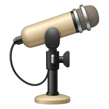 Beige small mics sticker
