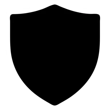 shield icon, solid black filled style, minimalist, no color sticker